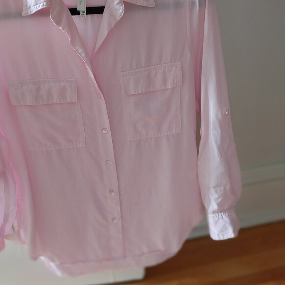 Aritzia The Group Babaton XXS pink lyocell utility shirt / blouse (fits xs & s) - Picture 5 of 7